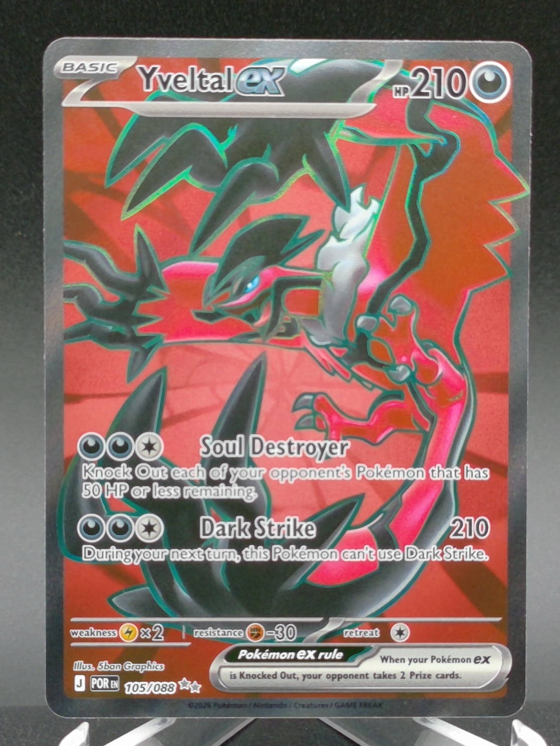Yveltal ex #105 — front