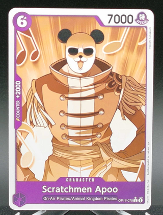 Scratchmen Apoo (Pandaman Art) #OP17-070 (Parallel) — Copy #1 (NM) front