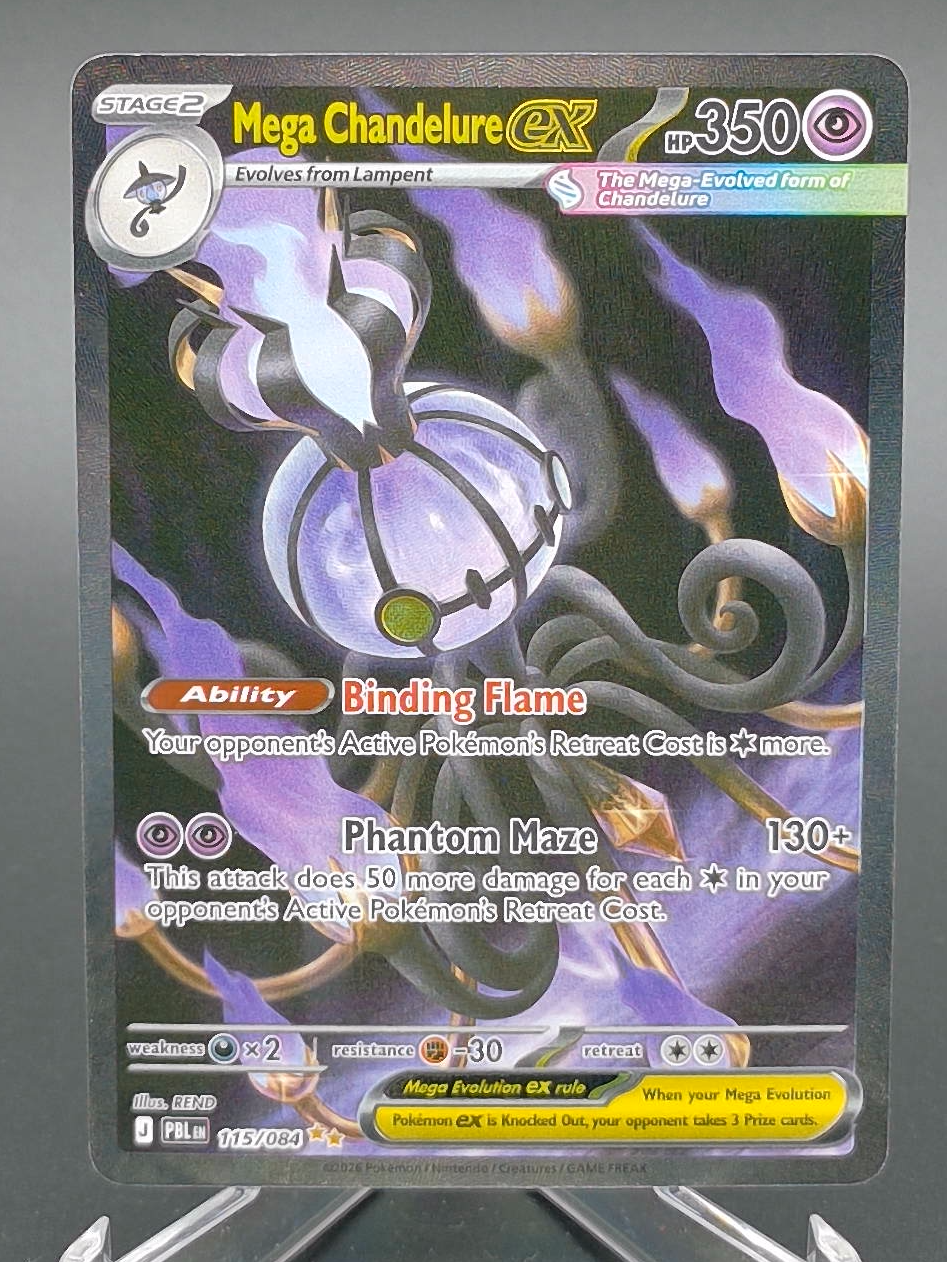 Mega Chandelure ex #115 - Front