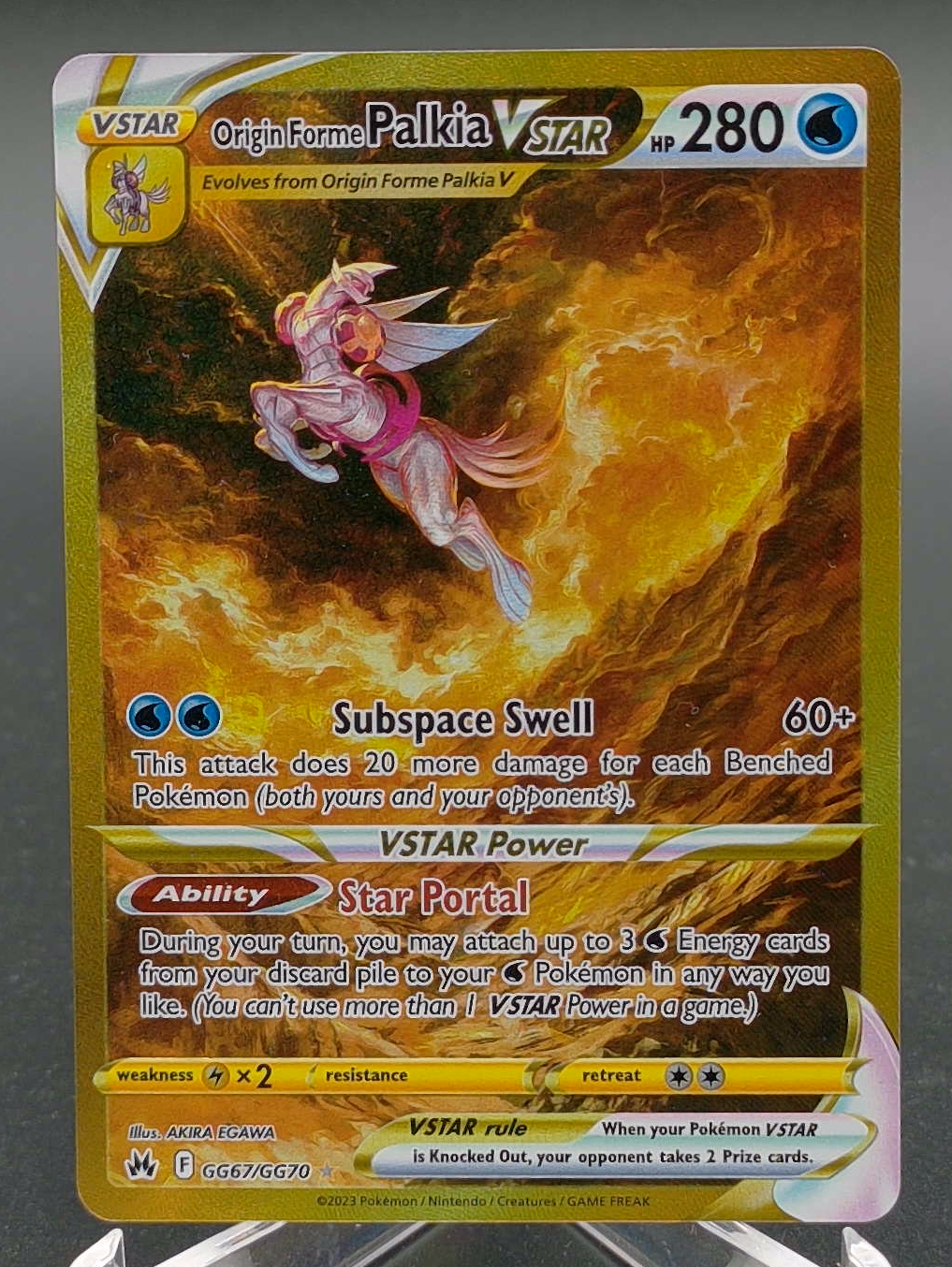 Origin Forme Palkia VSTAR (secret) #GG67 - Front