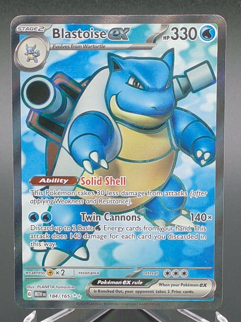 Blastoise ex #184 - Front