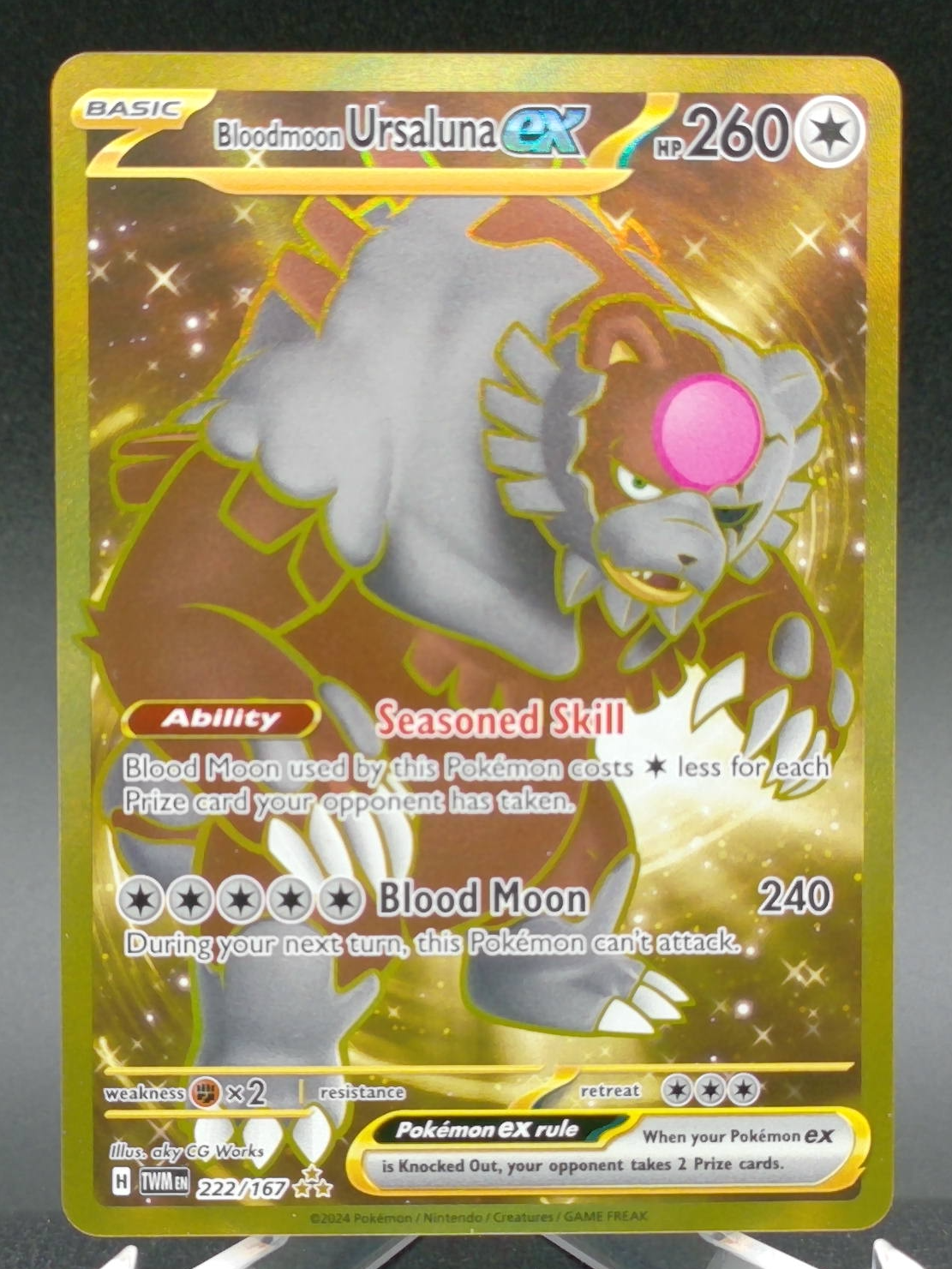 Bloodmoon Ursaluna ex #222 — front