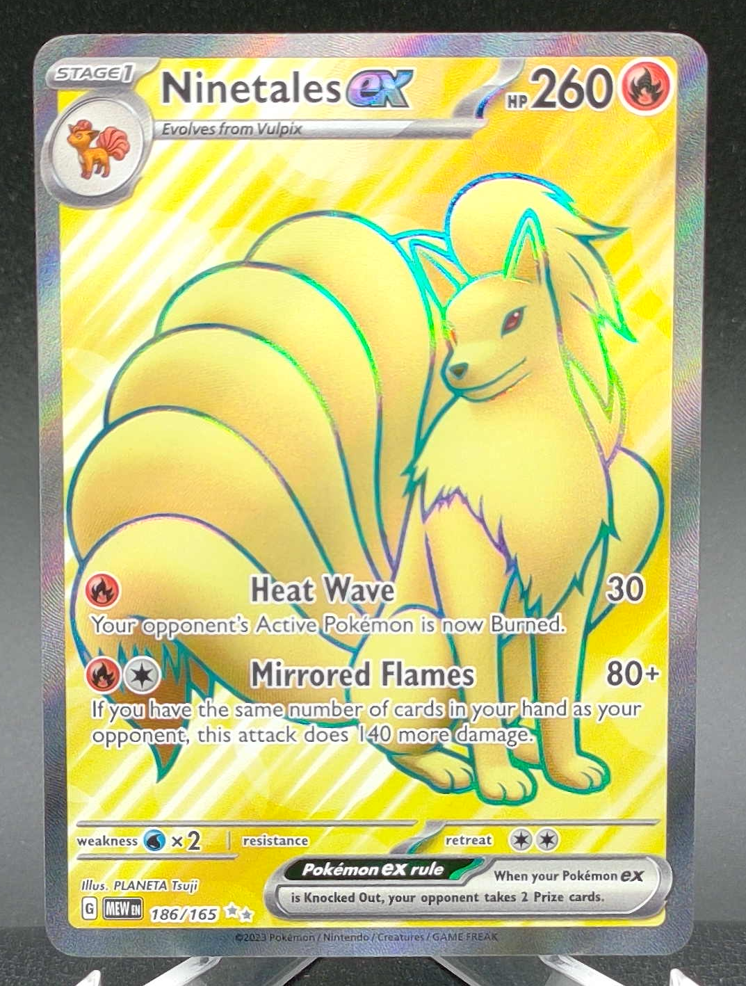 Ninetales ex #186 — front