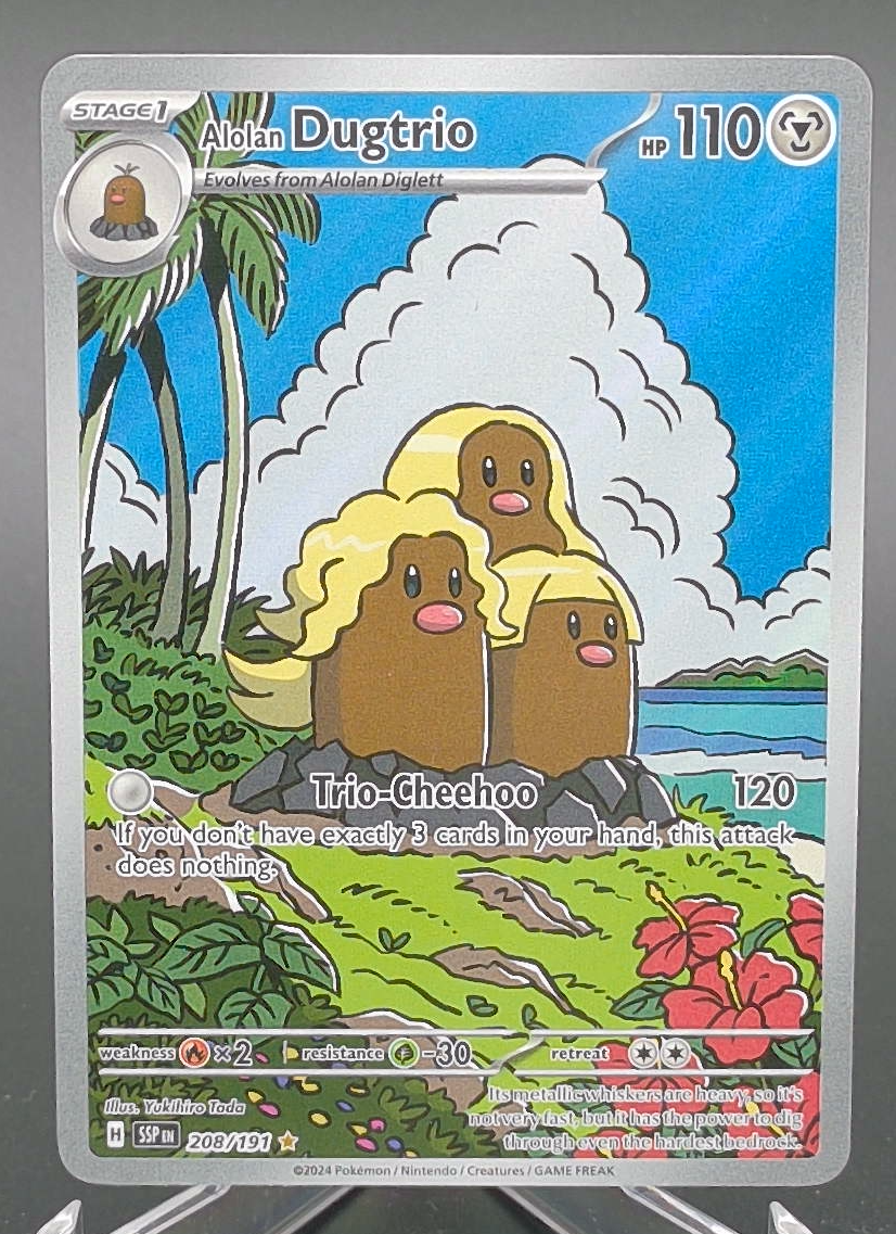 Alolan Dugtrio #208 - Front