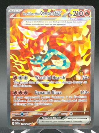 Hearthflame Mask Ogerpon ex #212 — Copy #1 (NM) front