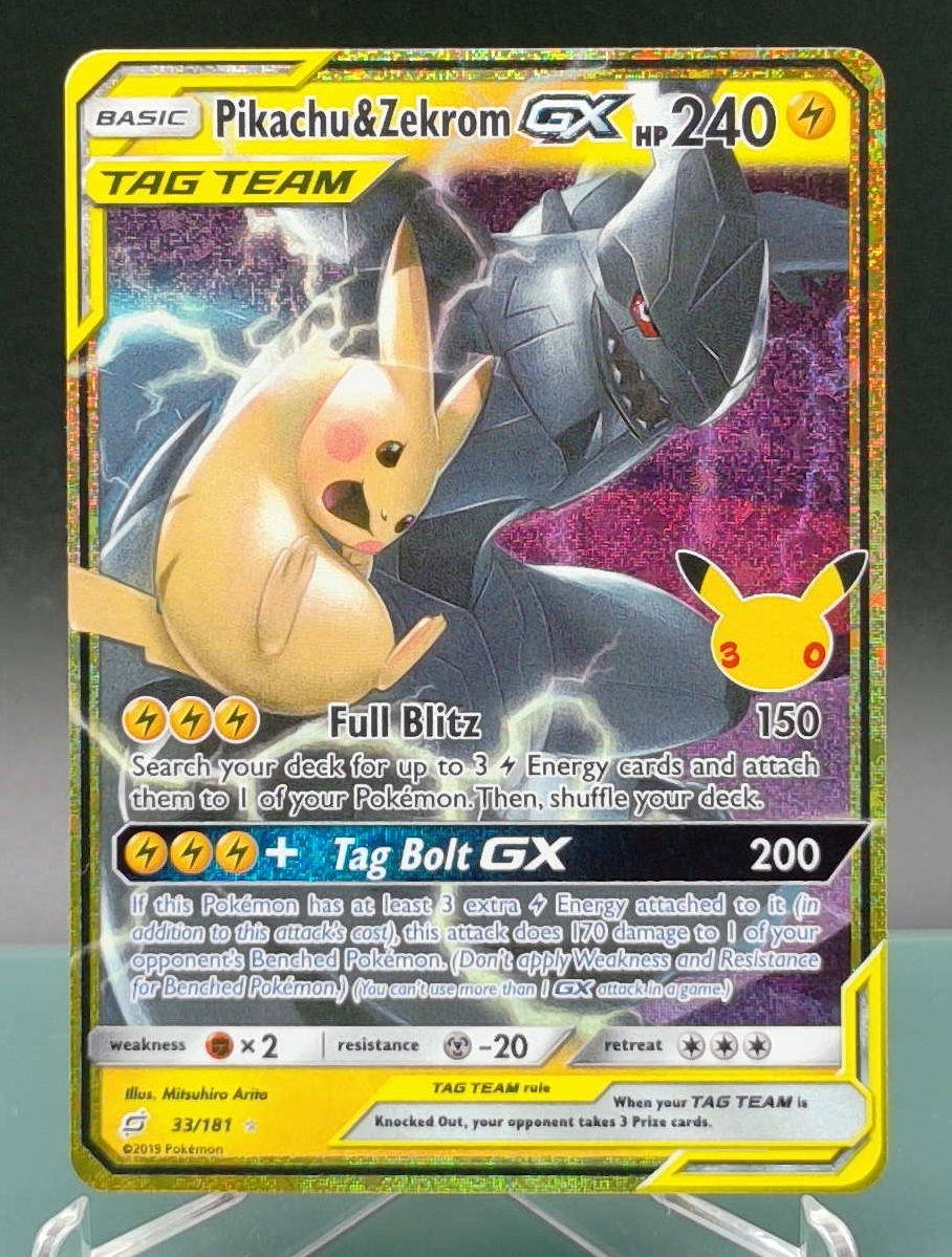 Pikachu & Zekrom GX #008 — front