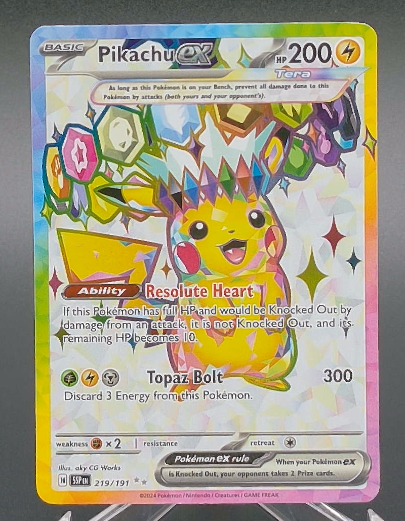 Pikachu ex #219 - Front