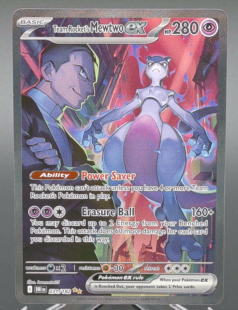 Team Rocket's Mewtwo ex #231 - Front