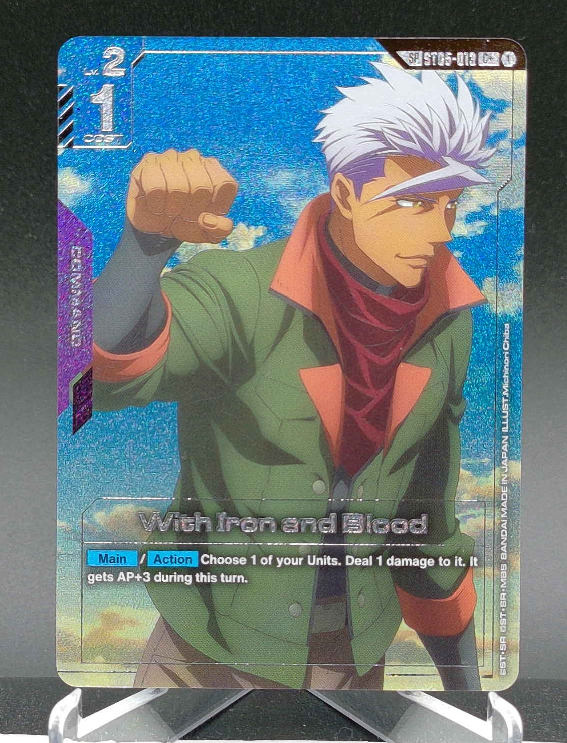 With Iron and Blood (SP) (C+) #ST05-013 (Alternate Art 3) — front