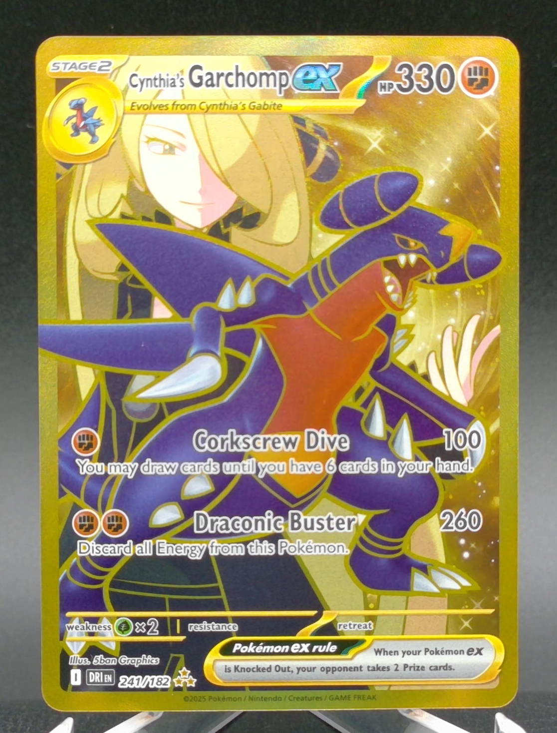 Cynthia's Garchomp ex #241 — front
