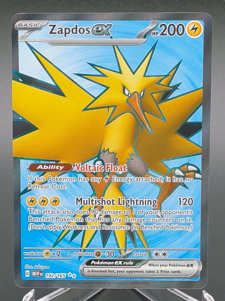 Zapdos ex #192 - Front