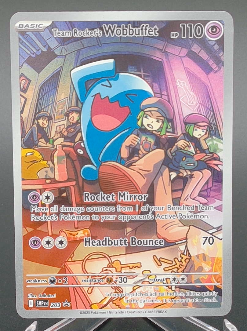 Team Rocket's Wobbuffet #203 - Front
