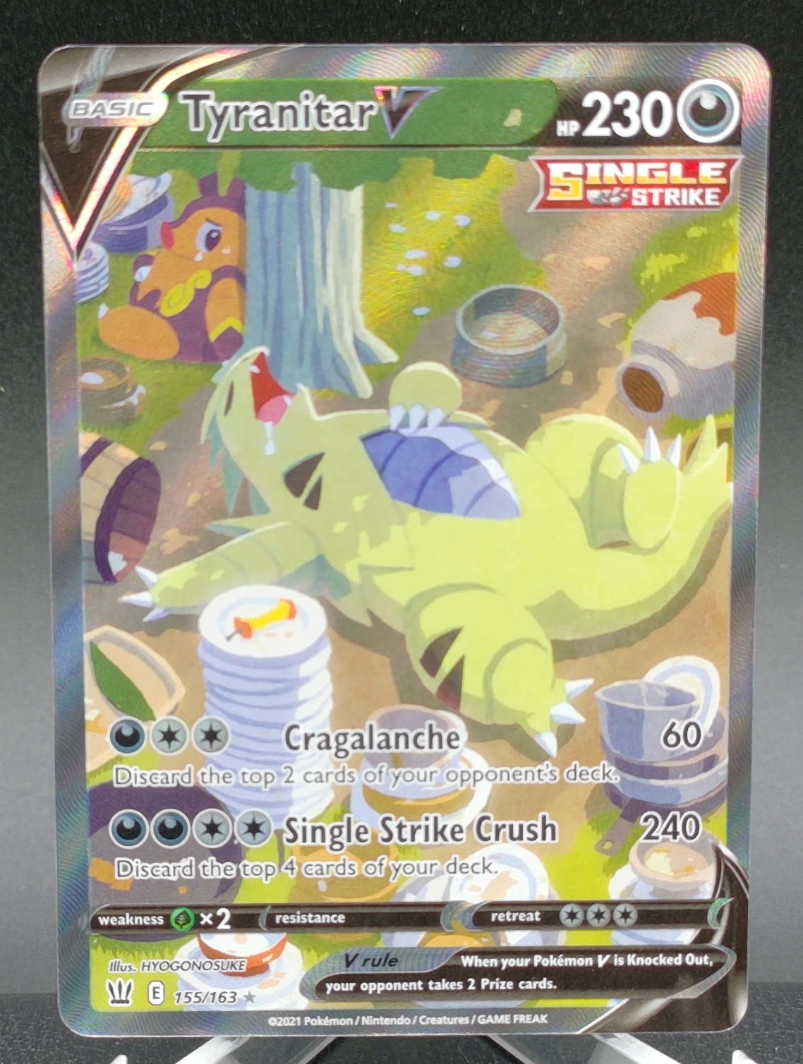 Tyranitar V #155 — front