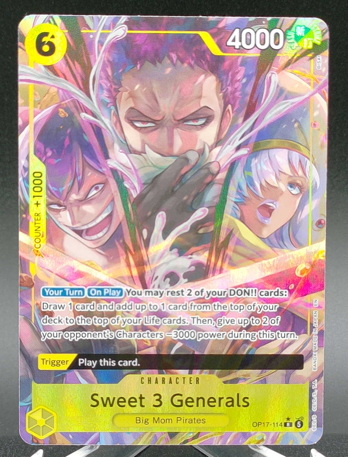 Sweet 3 Generals (Alternate Art) #OP17-114 (Parallel) — front