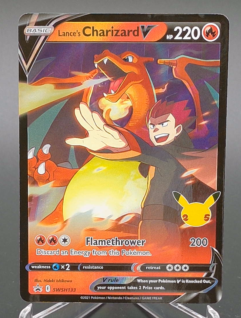 Lance's Charizard V #SWSH133 - Front