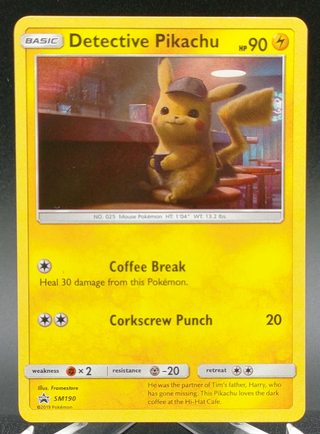 Detective Pikachu #SM190 — Copy #1 (NM) front