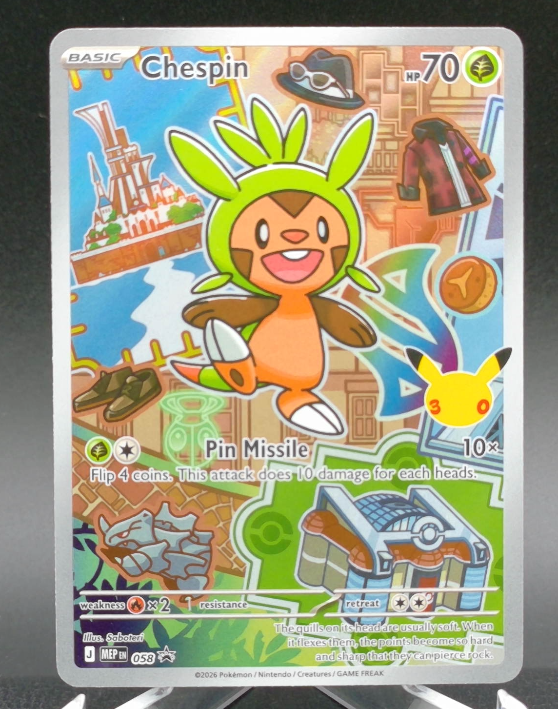 Chespin #058 — front