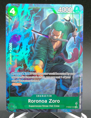 Roronoa Zoro (Alternate Art) #PRB02-006 (Parallel) — Copy #1 (NM) front