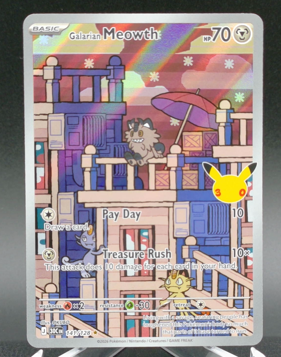 Galarian Meowth #141 — front