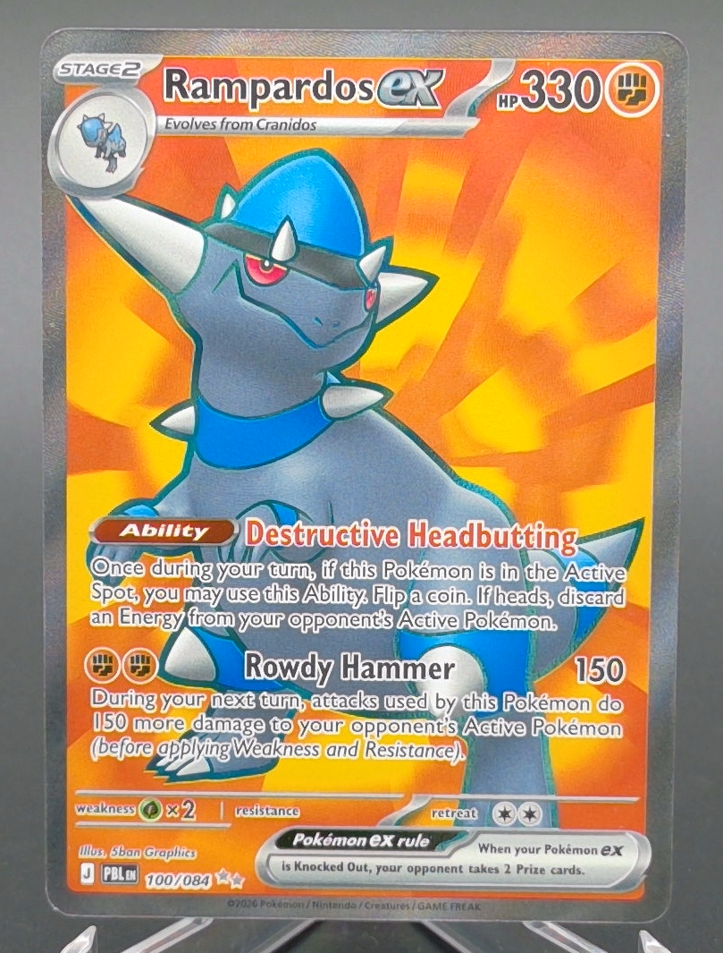Rampardos ex #100 - Front