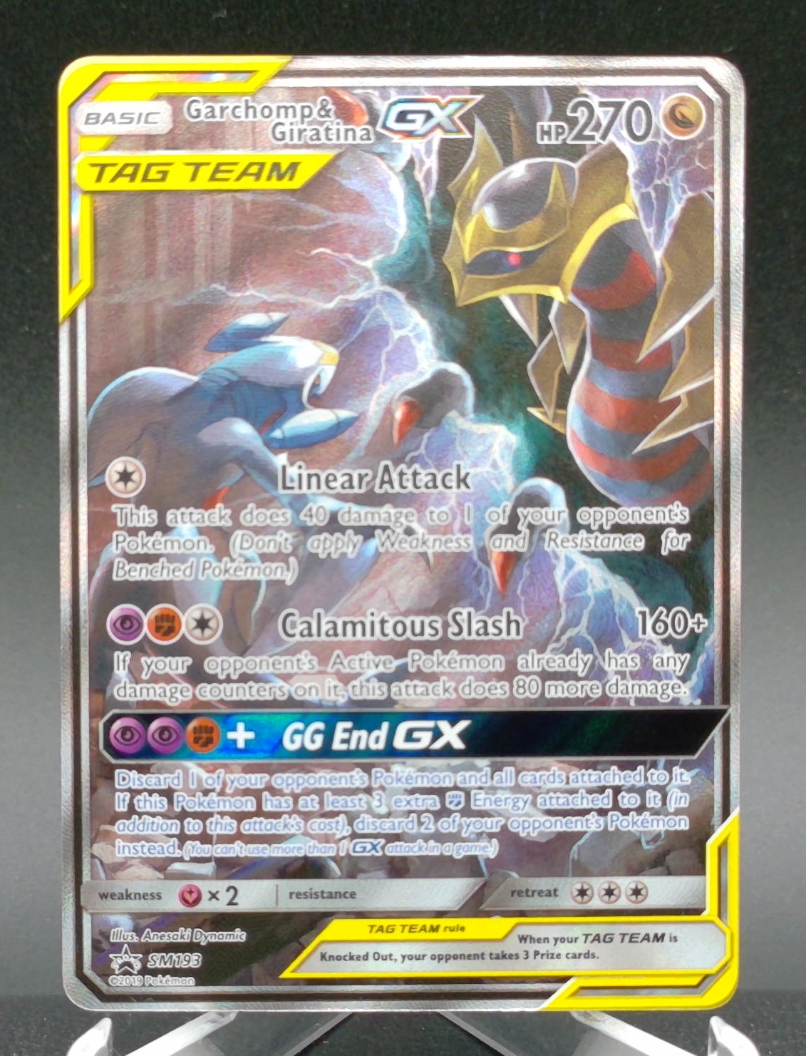 Garchomp & Giratina GX #SM193 — front