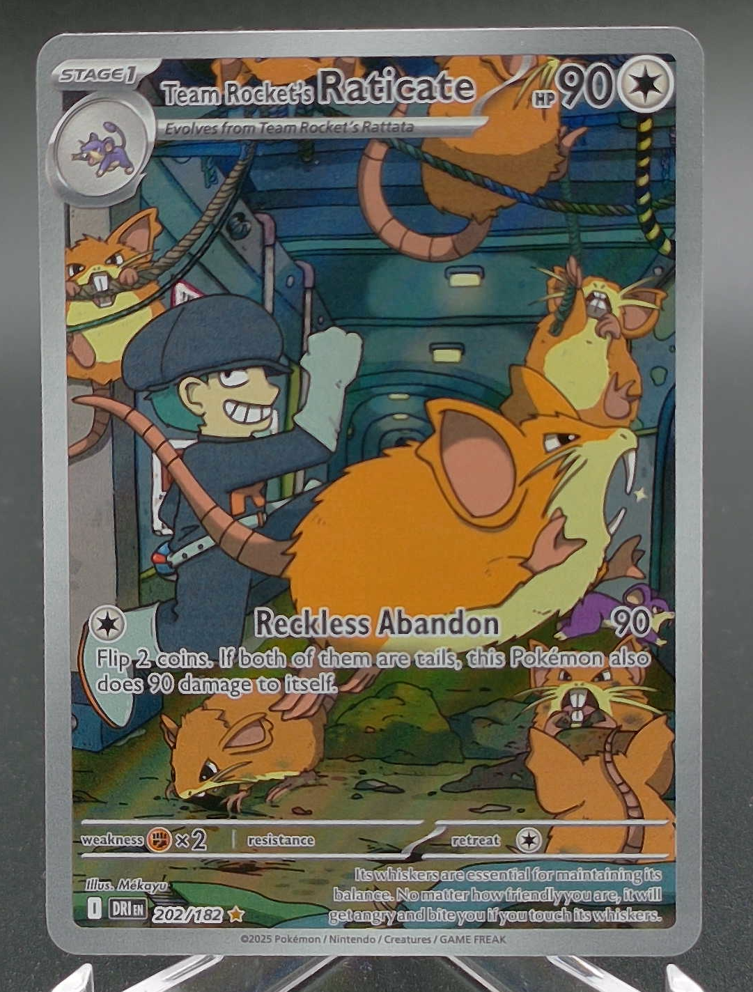 Team Rocket's Raticate #202 - Front
