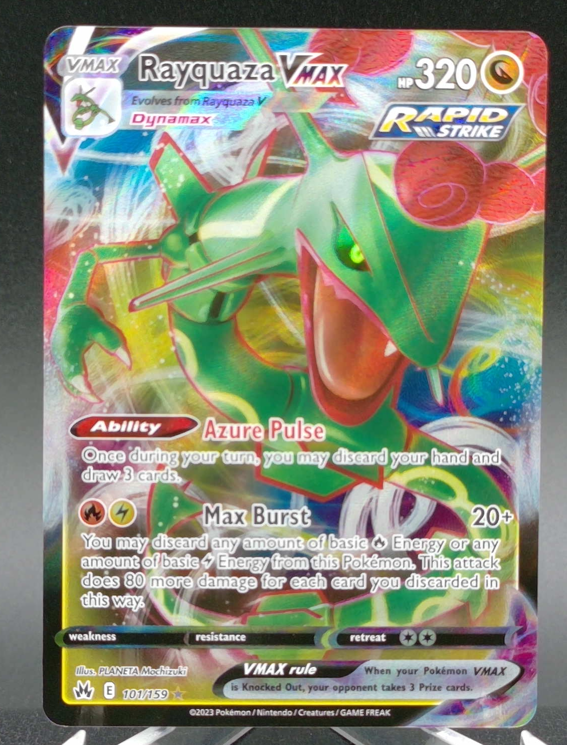 Rayquaza VMAX #101 — front