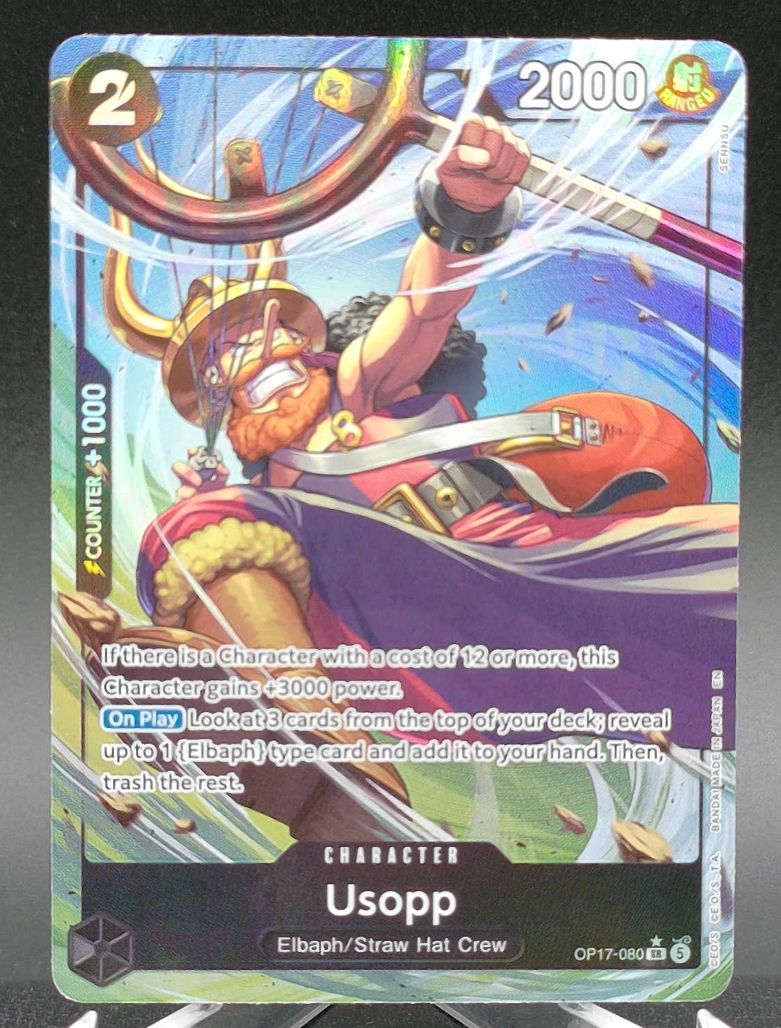 Usopp (Alternate Art) #OP17-080 (Parallel) — front