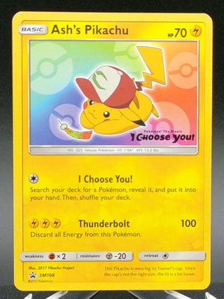 Ash's Pikachu #SM108 — Copy #1 (LP) front