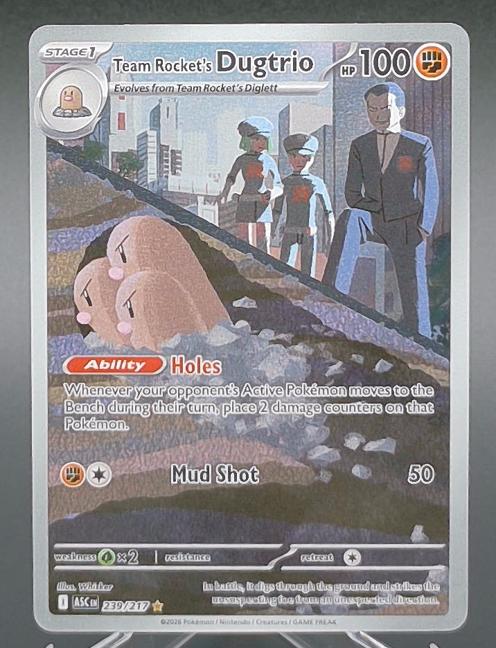Team Rocket's Dugtrio #239 - Front