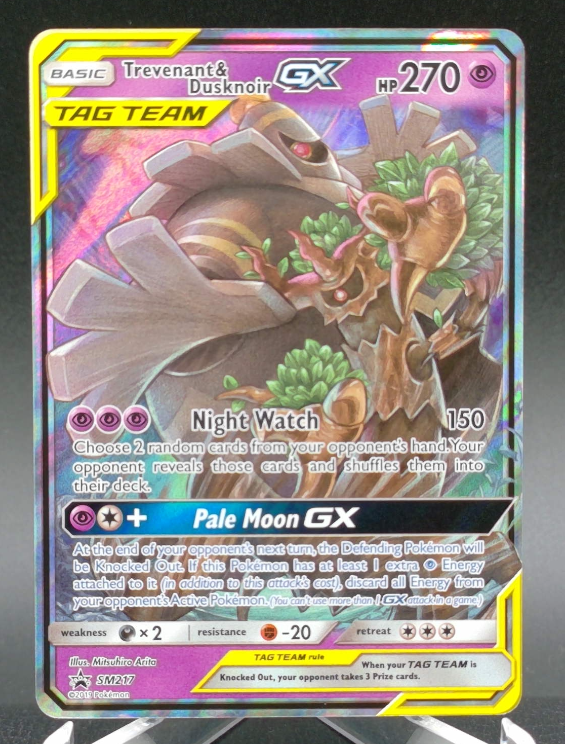 Trevenant & Dusknoir GX #SM217 — front