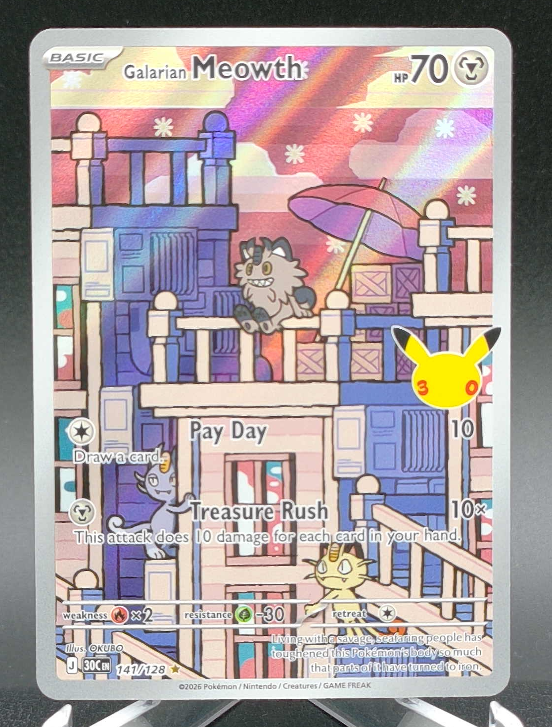 Galarian Meowth #141 — front