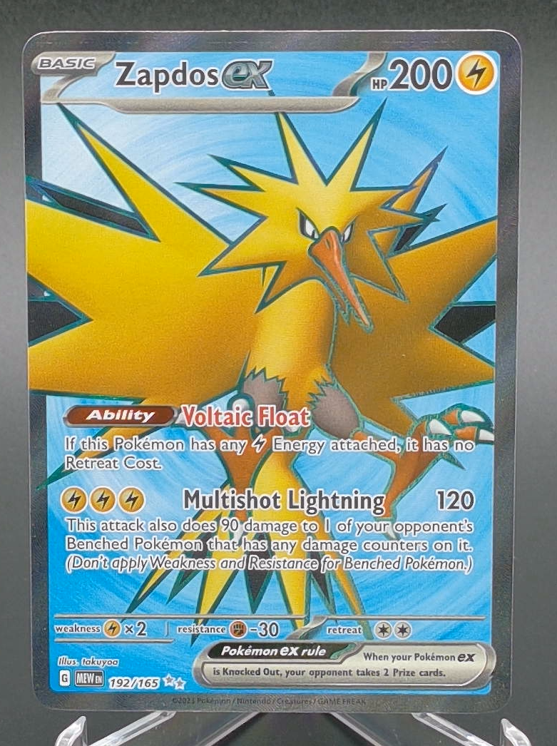 Zapdos ex #192 — front