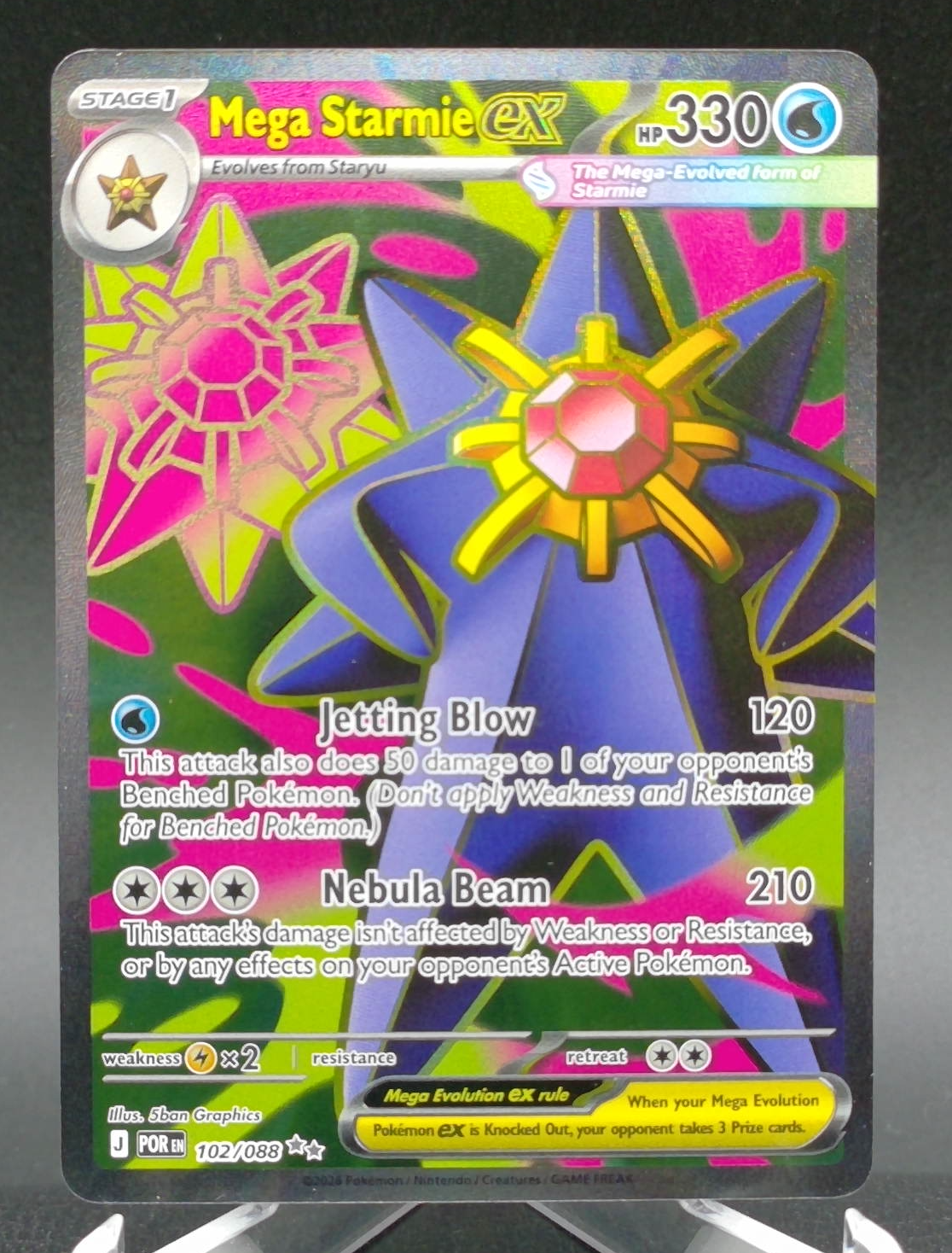 Mega Starmie ex #102 — front
