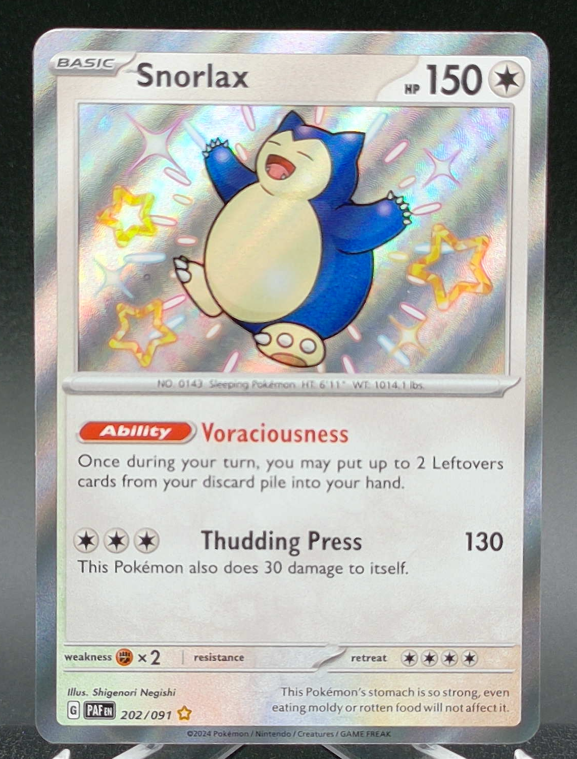 Snorlax #202 — front