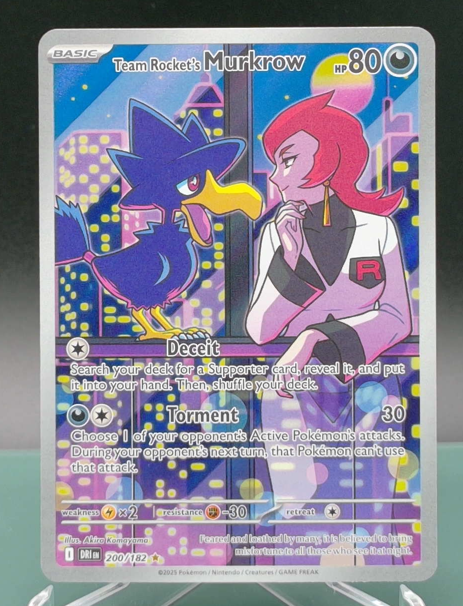 Team Rocket's Murkrow #200 — front