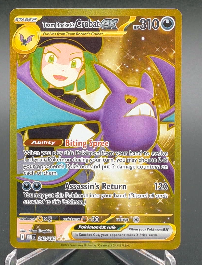 Team Rocket's Crobat ex #242 — front
