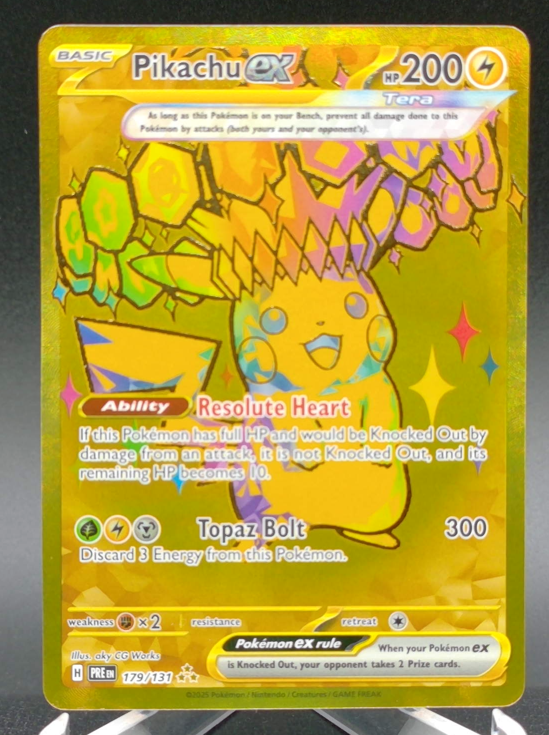 Pikachu ex #179 — front
