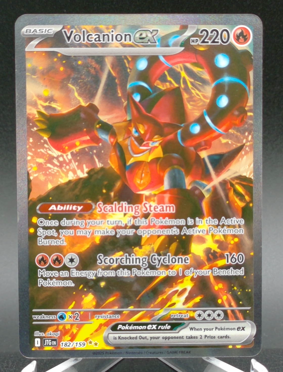 Volcanion ex #182 — front