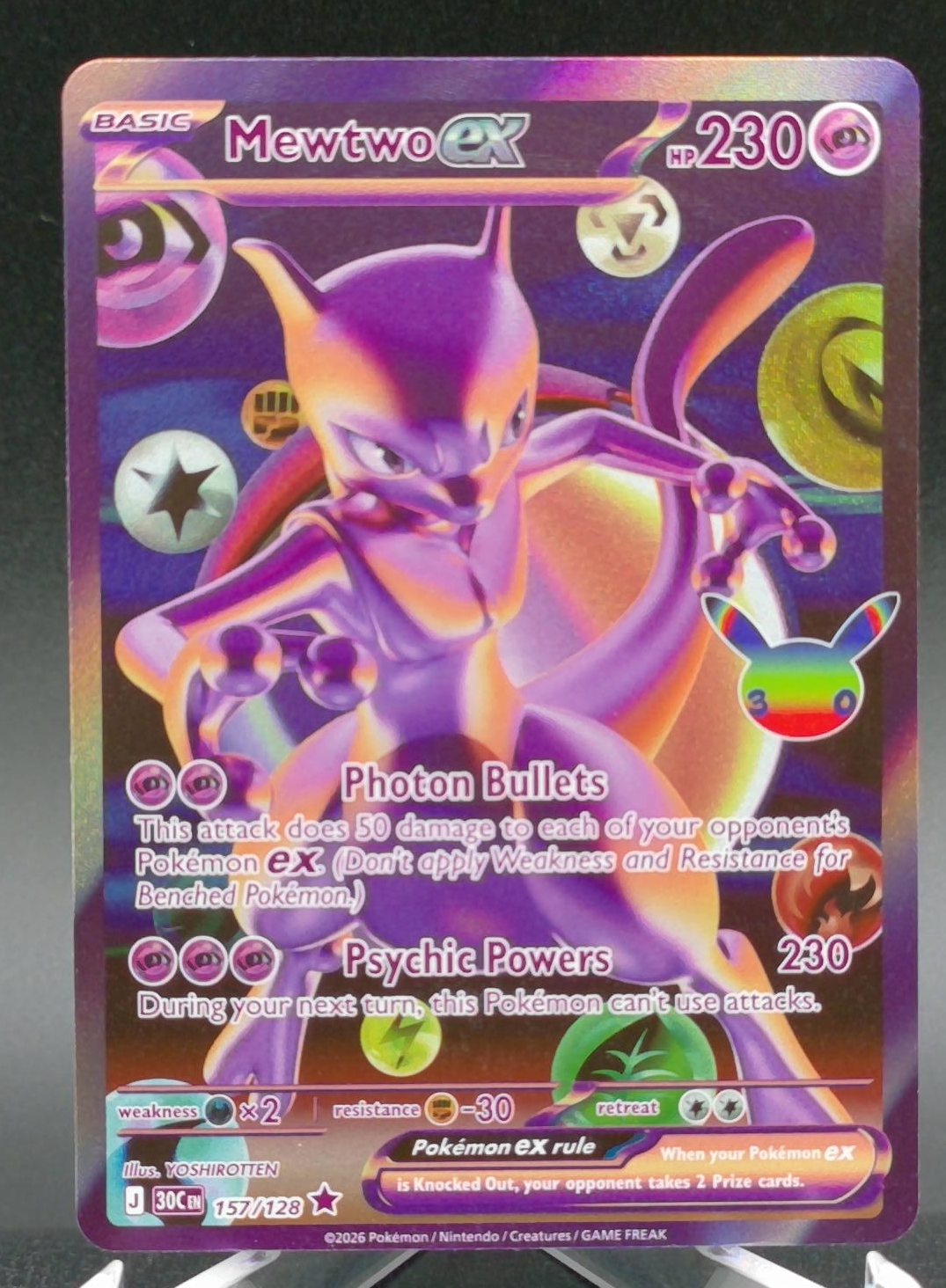 Mewtwo ex #157 — front