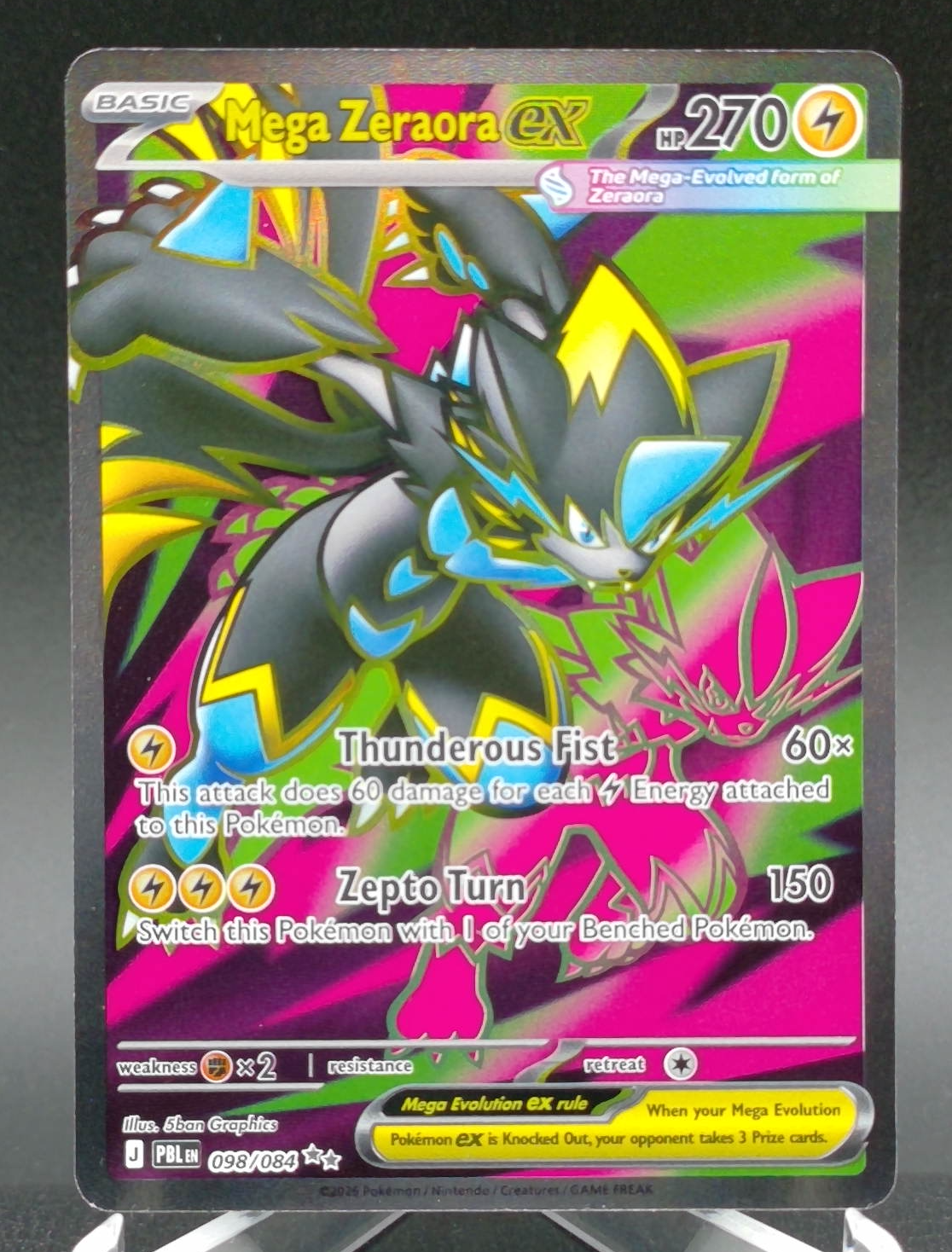 Mega Zeraora ex #098 — front