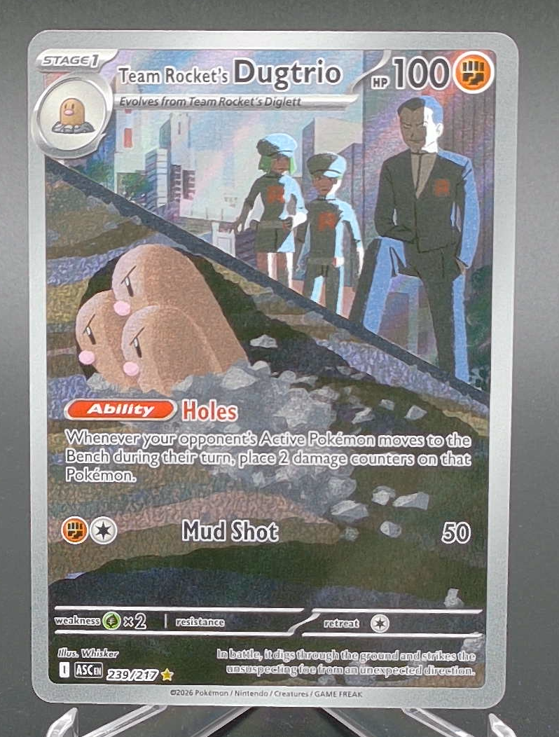 Team Rocket's Dugtrio #239 — front