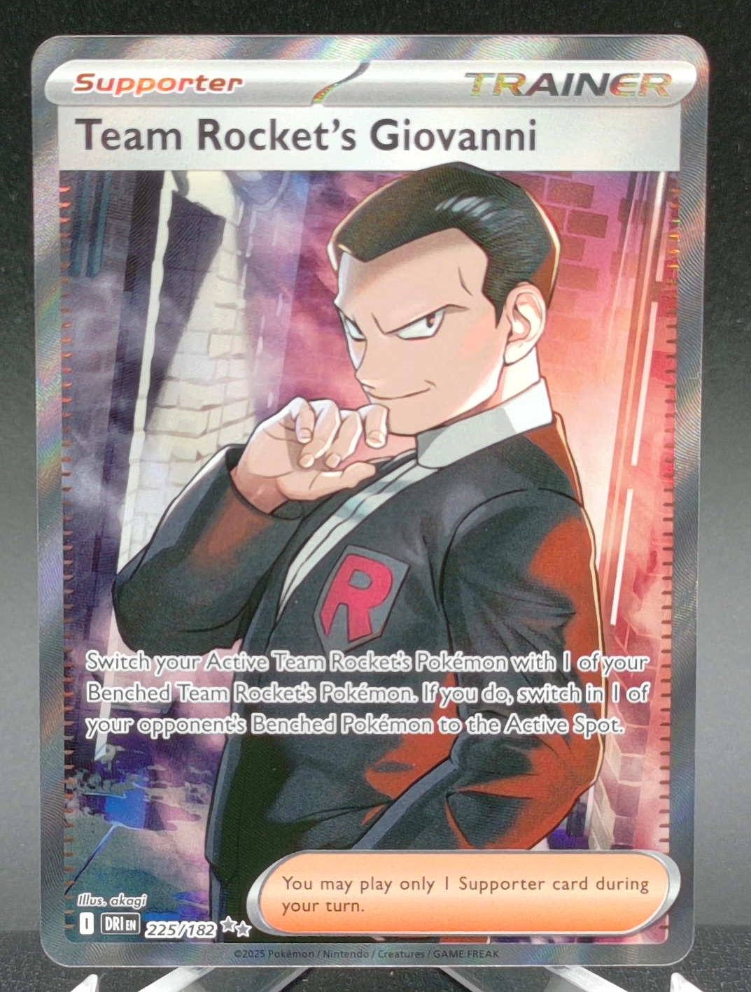 Team Rocket's Giovanni #225 — front