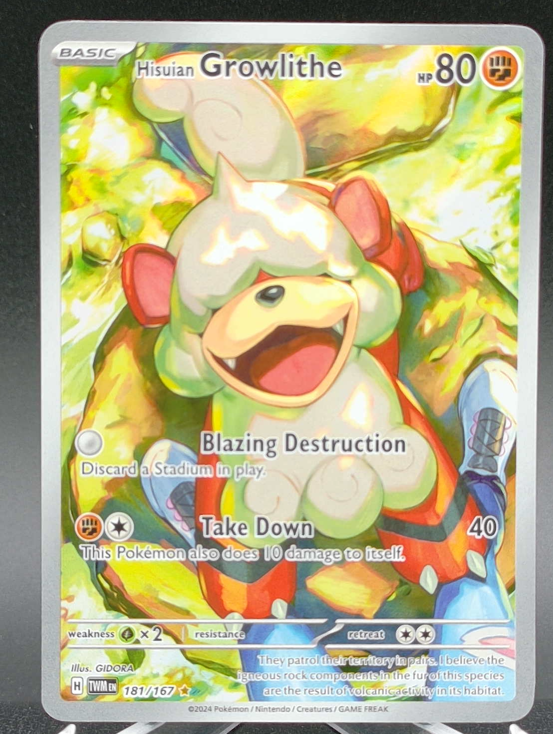 Hisuian Growlithe #181 — front