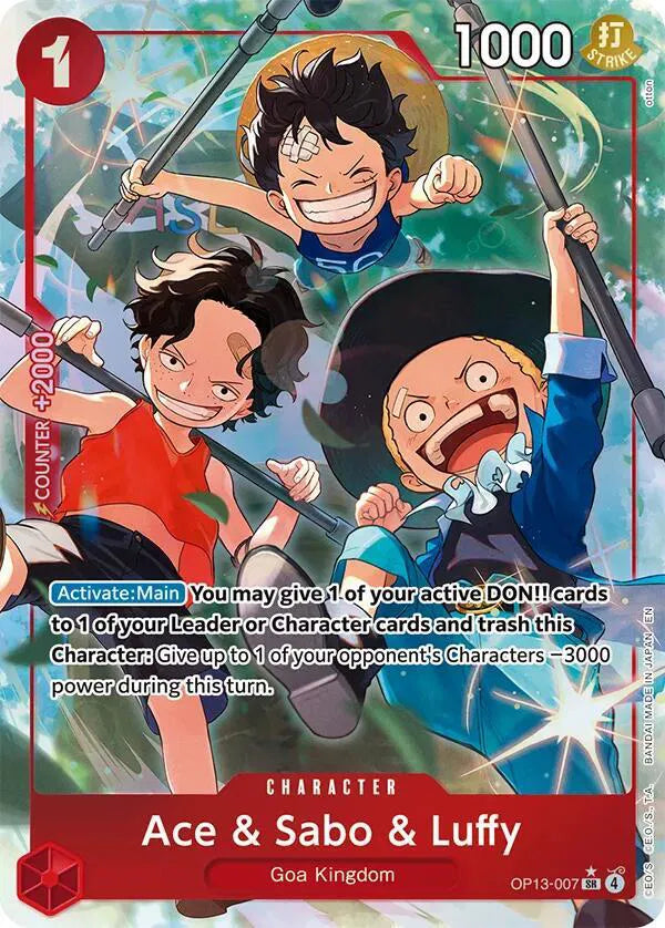 Ace & Sabo & Luffy #OP13-007 (Parallel)