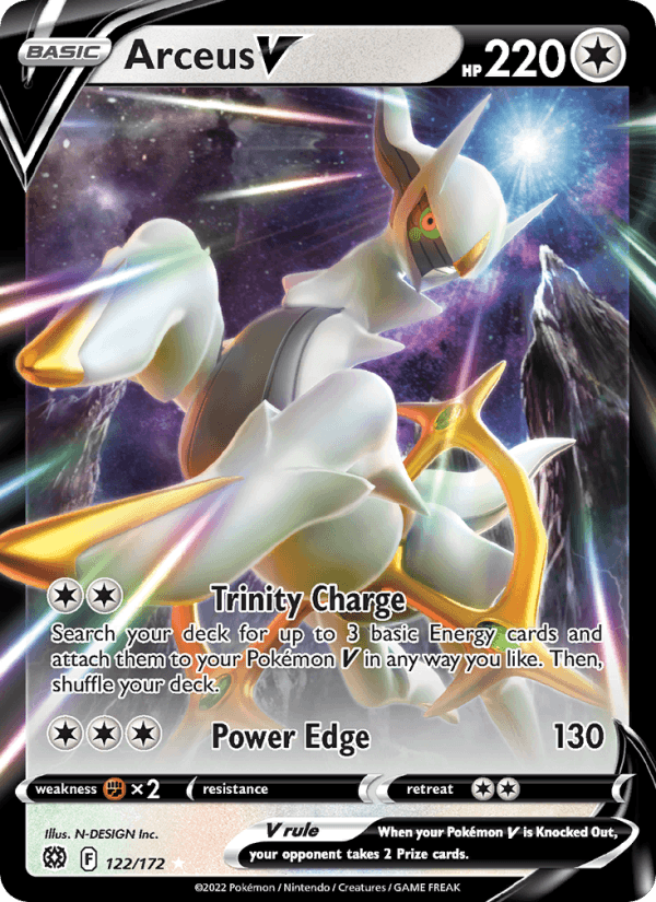 Arceus V (Metal Card) #122