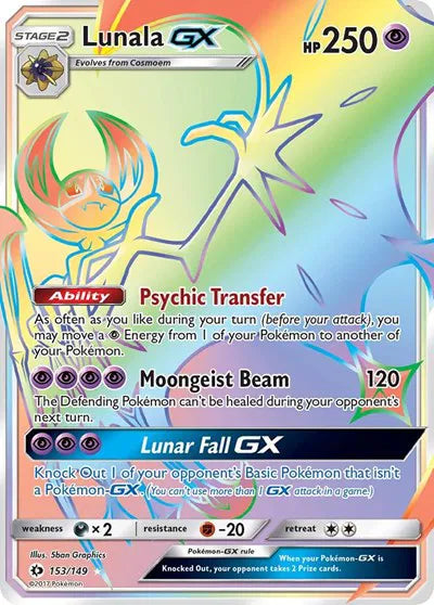 Lunala GX (Secret) #153