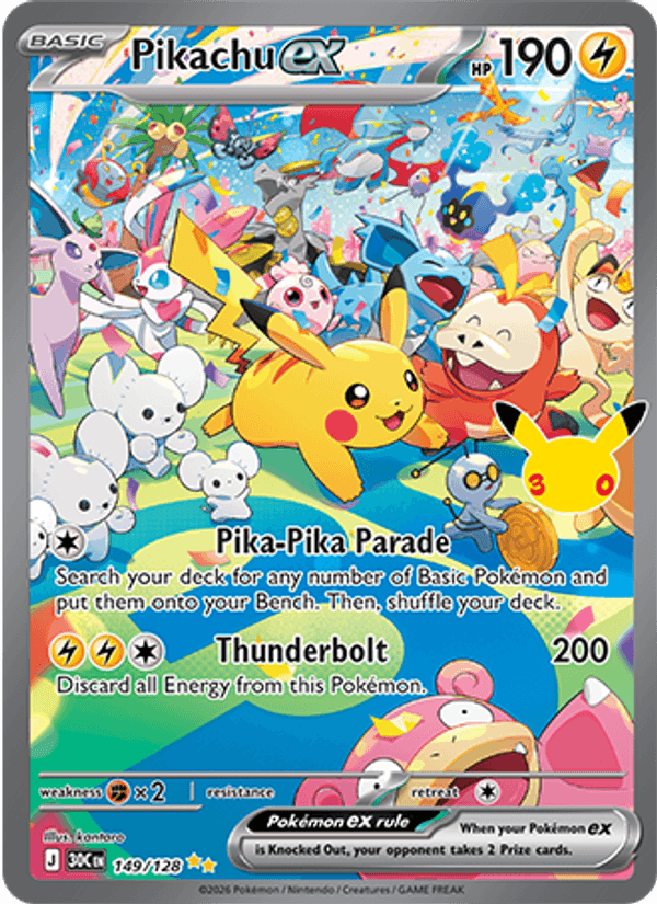 Pikachu ex #149