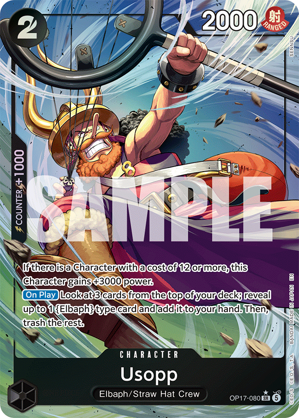 Usopp (Alternate Art) #OP17-080 (Parallel)