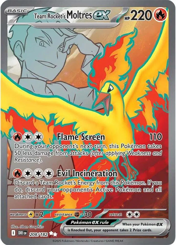 Team Rocket's Moltres ex #208